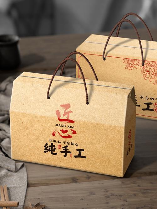定 制纯手工土特产包装盒礼盒空盒挂面绿豆糕点卤味熟食农产品